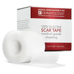 HealFast silicone scar sheets packaging shown for easy storage and on-the-go use.