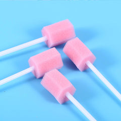 Packaging and display of Healifty 200Pcs oral swabs pink