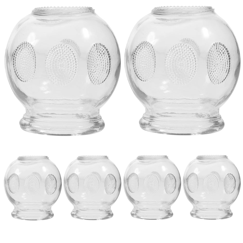 Healifty 6Pcs Glass Cupping Therapy Set – complete set