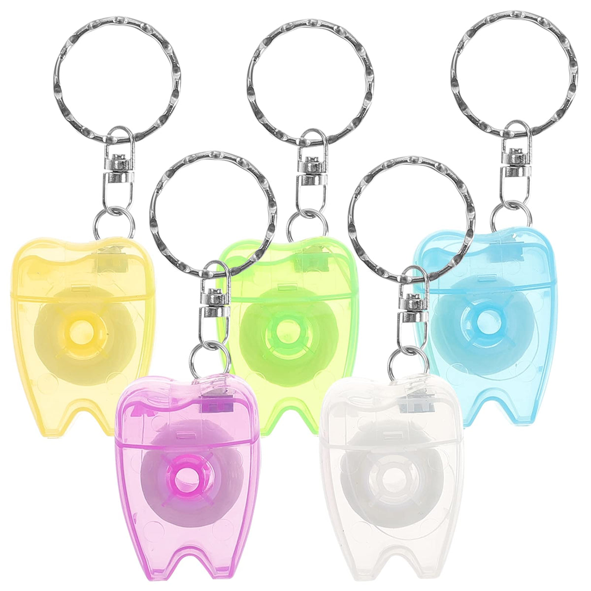 Healifty Dental Floss Mini Box with Keychain