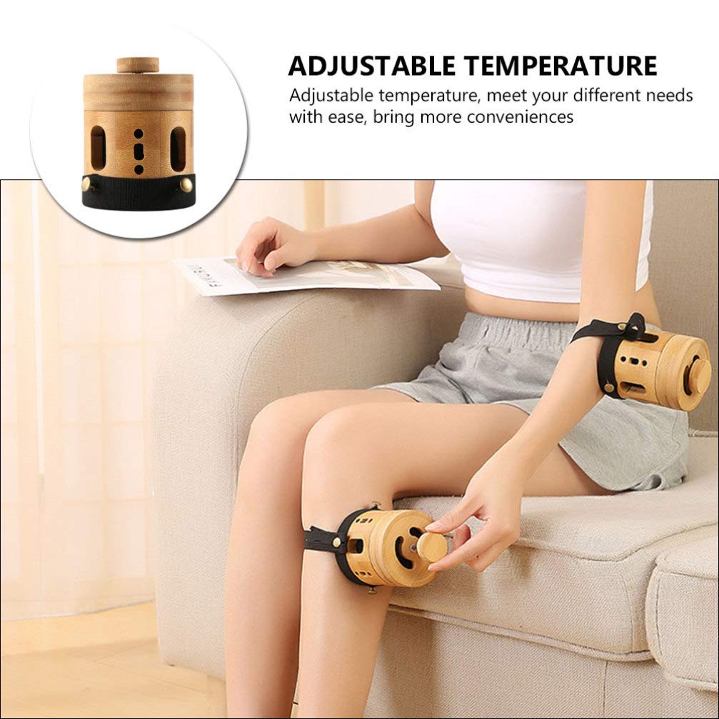 Close-up of the heat-resistant bamboo moxibustion box