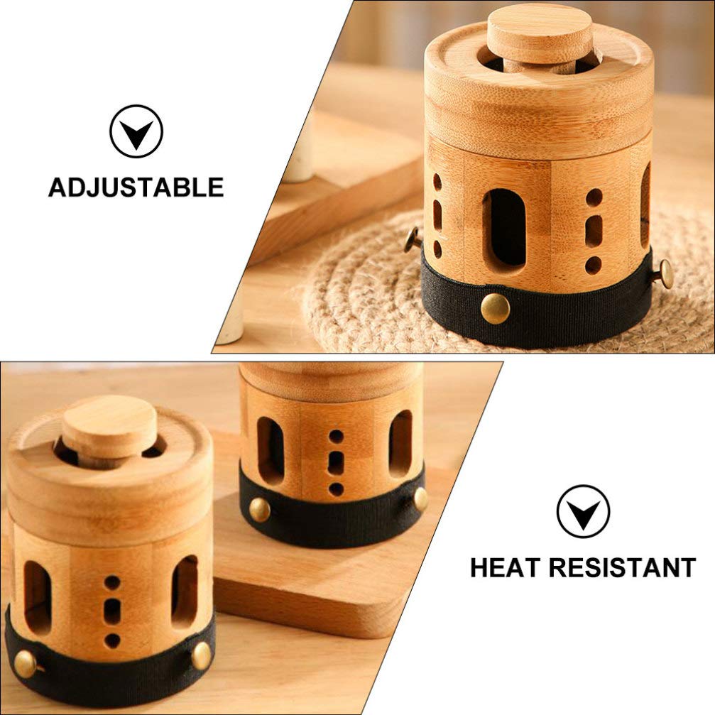 Moxa cones placed inside the jar for smokeless therapy