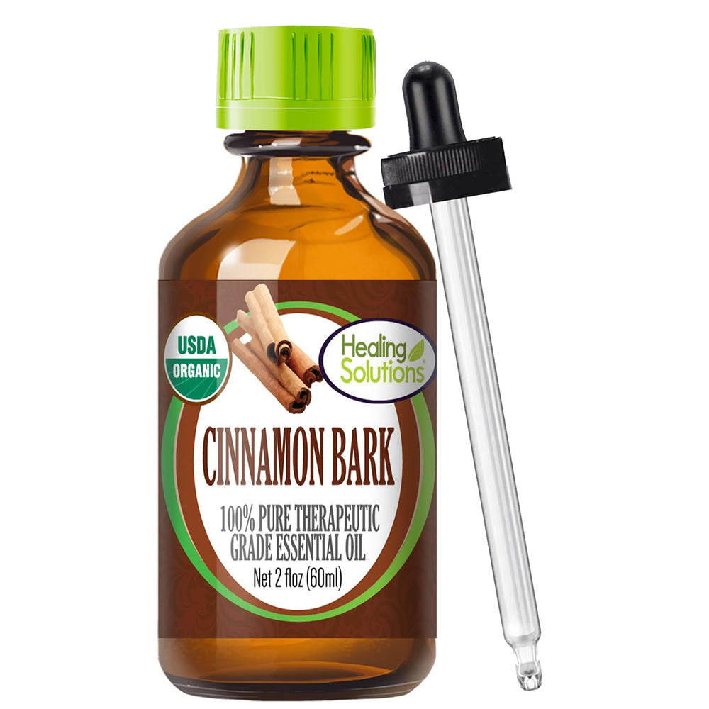 Healing Solutions Cinnamon Bark Essential Oil bottle 2oz (60ml) – Organic