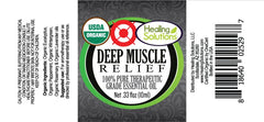 Close-up of 0.33 oz essential oil bottle label