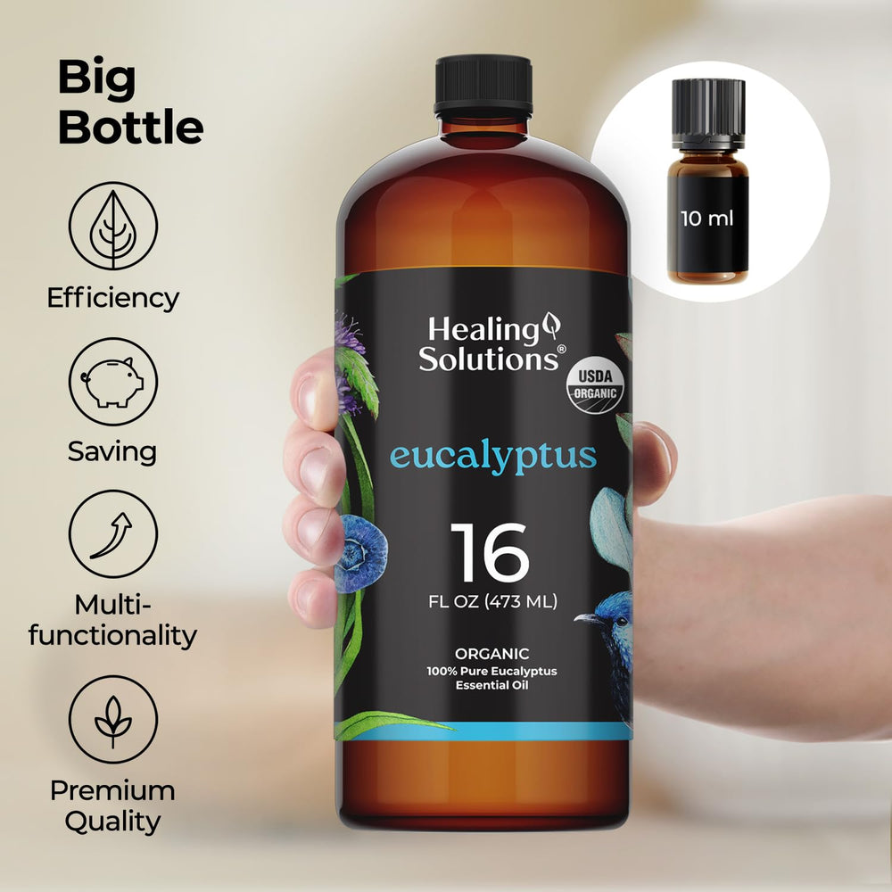 Fall aromatherapy diffuser blend featuring eucalyptus oil