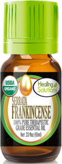 Healing Solutions organic frankincense essential oil bottle 0.33 oz