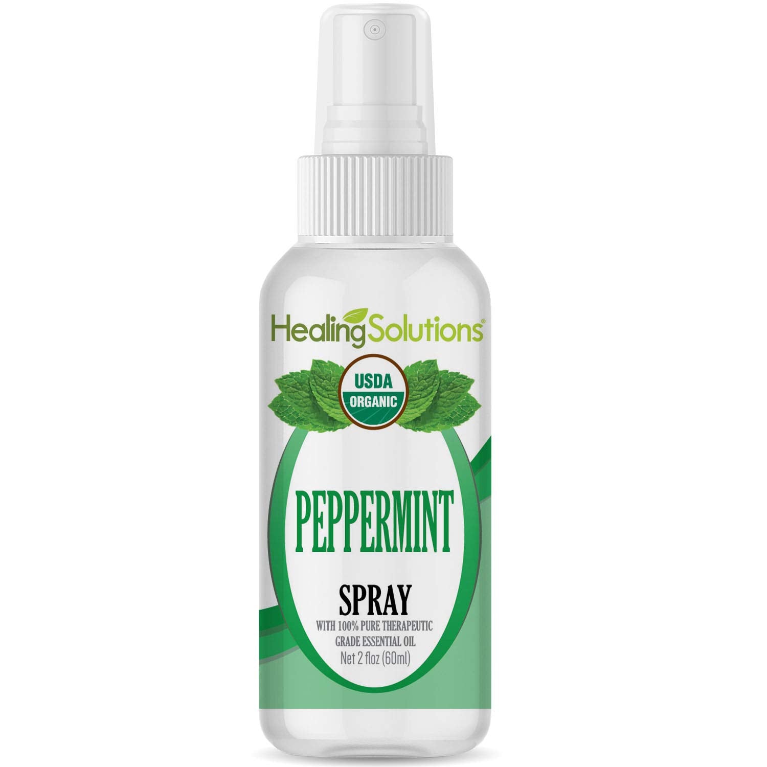 Healing Solutions Organic Peppermint Spray 2oz bottle