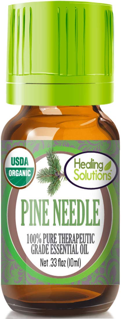 Healing Solutions Pine Needle Essential Oil bottle 0.33 oz / 10 ml