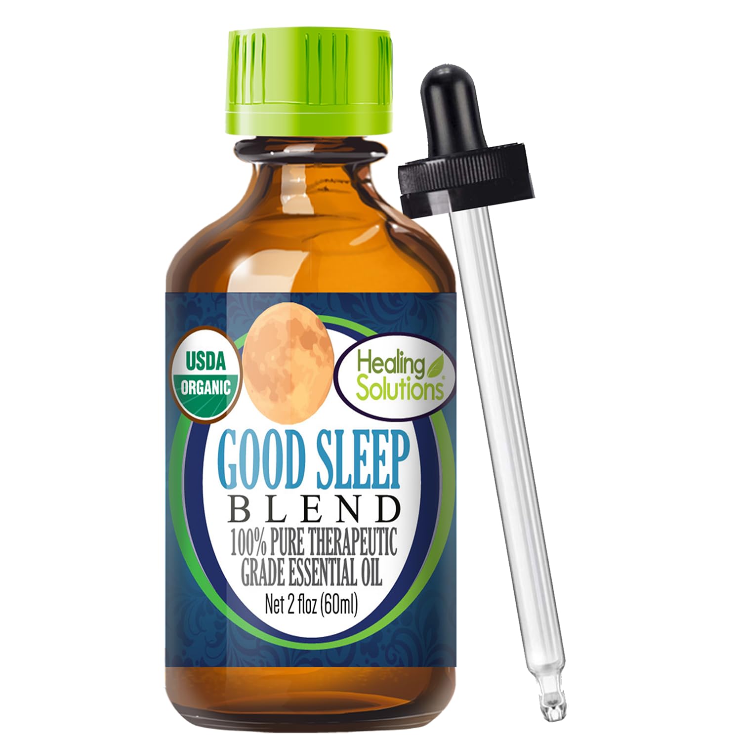 Healing Solutions Sleep Essential Oil 2 oz bottle - front view