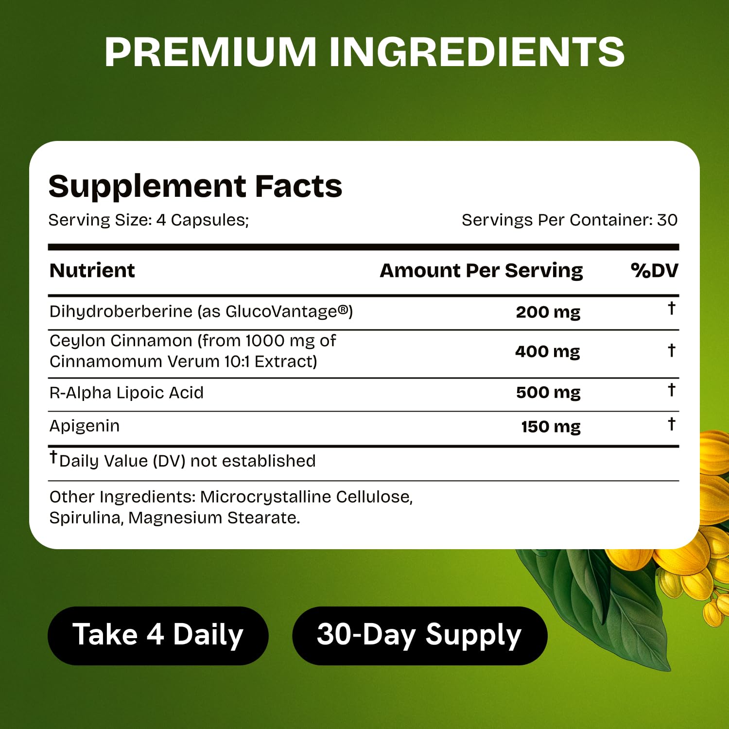 Ceylon cinnamon ingredient visual for HealMeal dihydroberberine