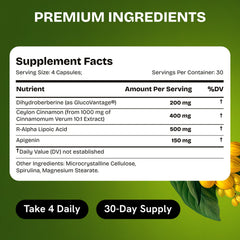 Ceylon cinnamon ingredient visual for HealMeal dihydroberberine