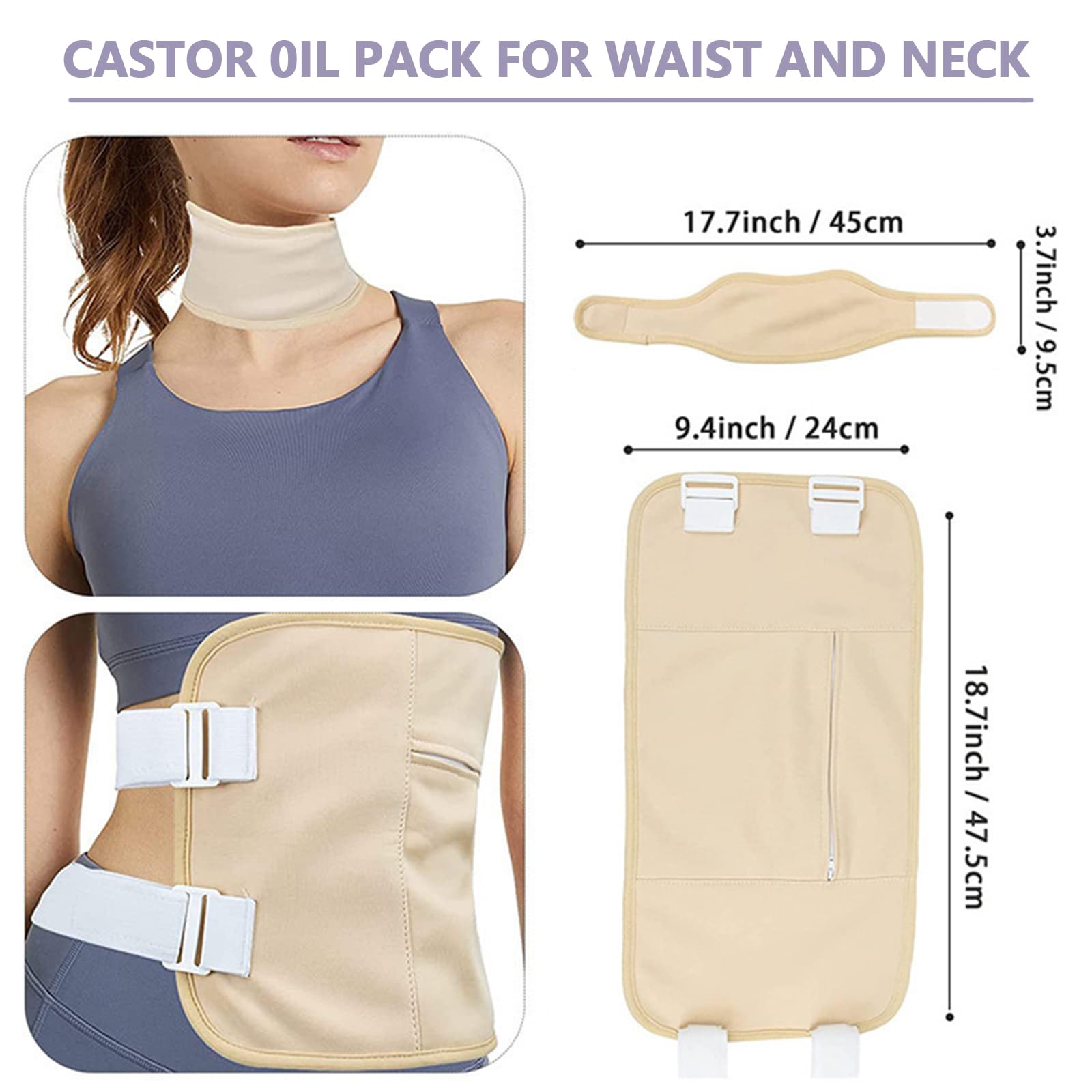 Wrap used on neck and torso with adjustable strap