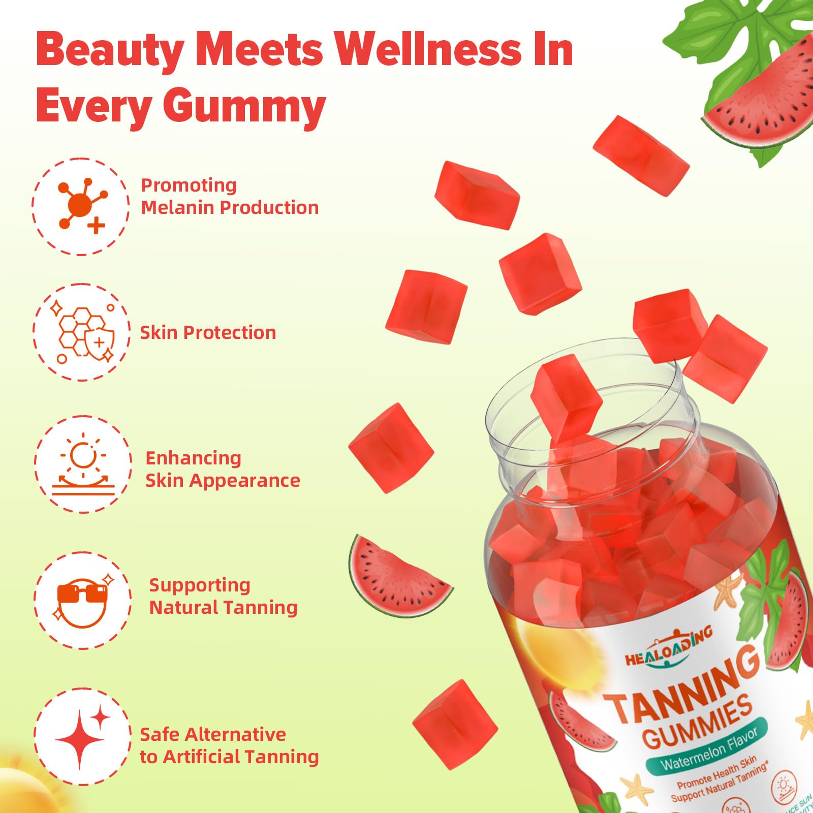 Gummies arranged on a dose-ready tray