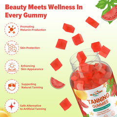 Gummies arranged on a dose-ready tray