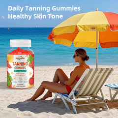 Sun health and skin glow theme graphic