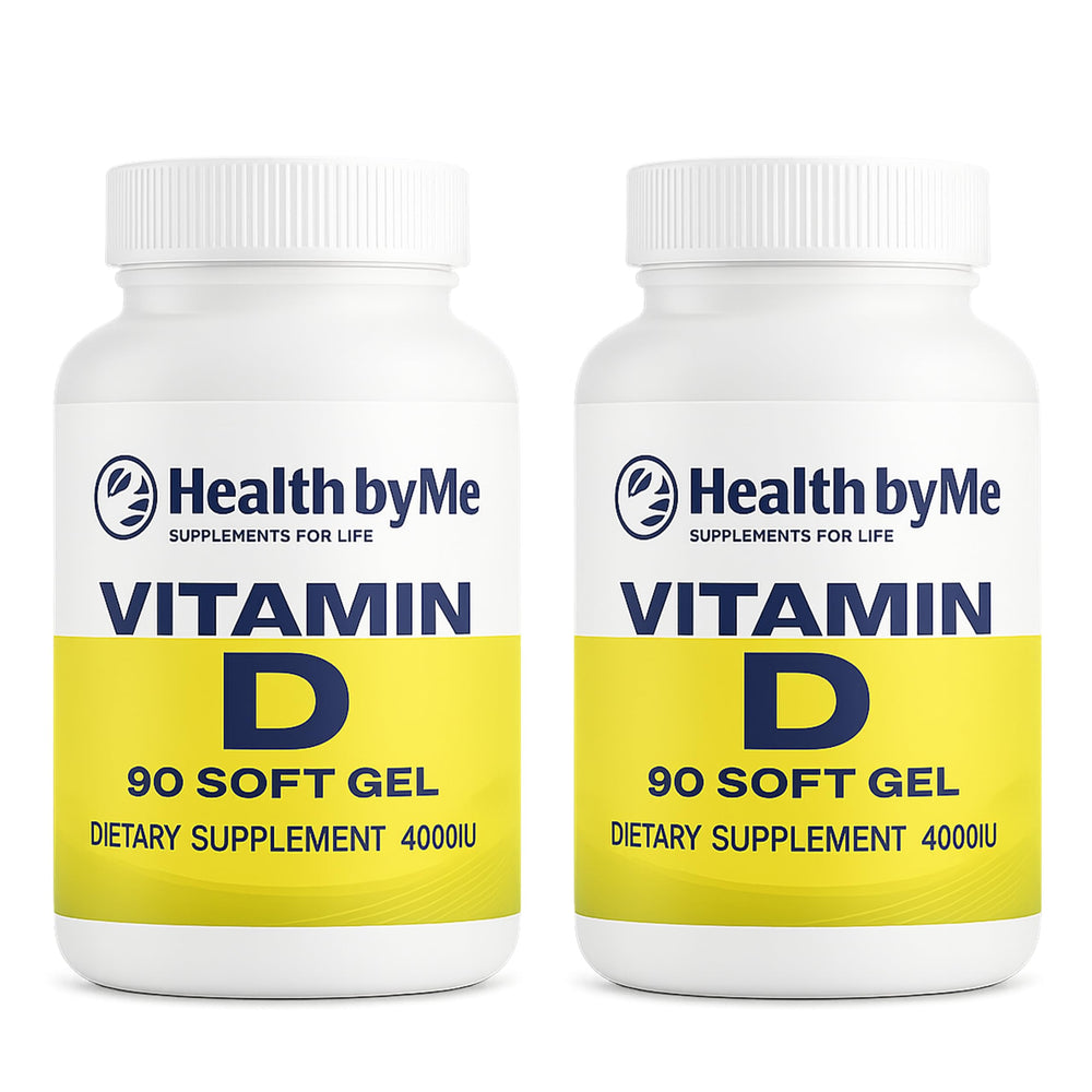 HEALTH BY ME Vitamin D3 4000 IU softgels bottle – 180-count