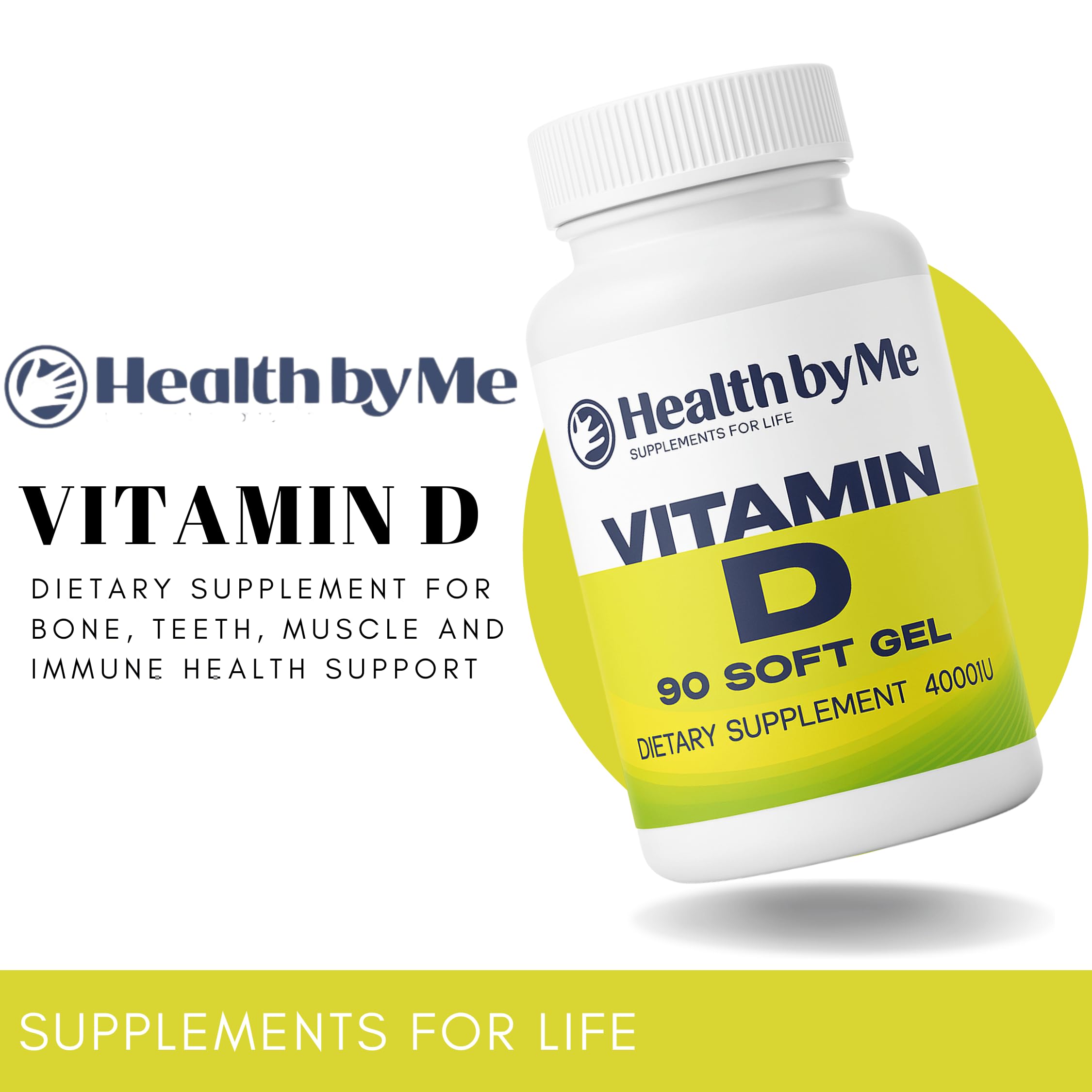 Close-up of HEALTH BY ME Vitamin D3 4000 IU label