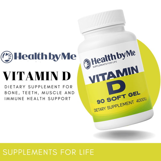 Close-up of HEALTH BY ME Vitamin D3 4000 IU label