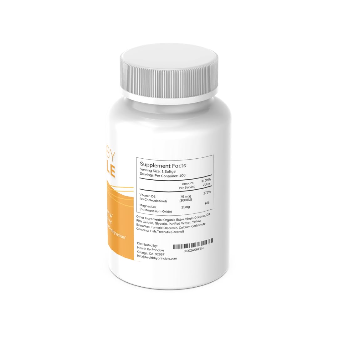 Vitamin D3 bone health support softgels