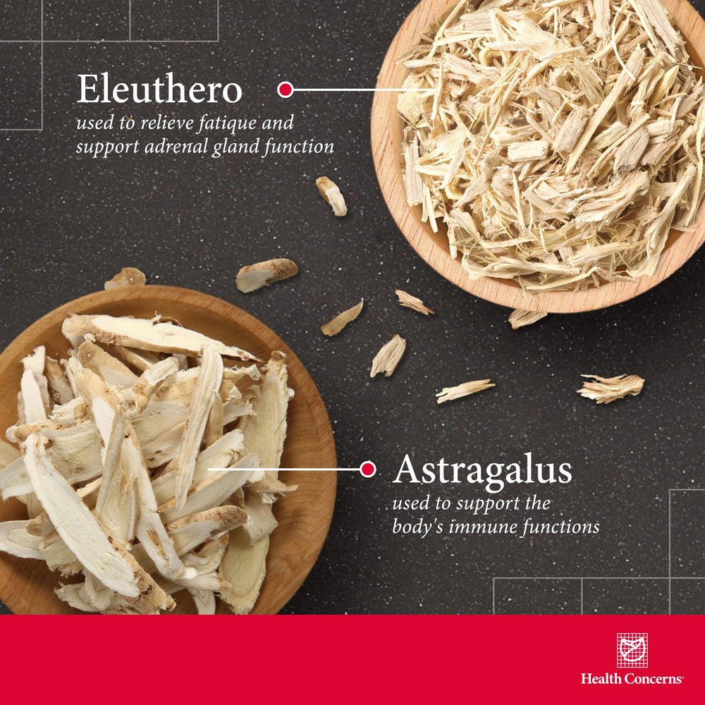 Herbal blend including astragalus, ginseng, schisandra