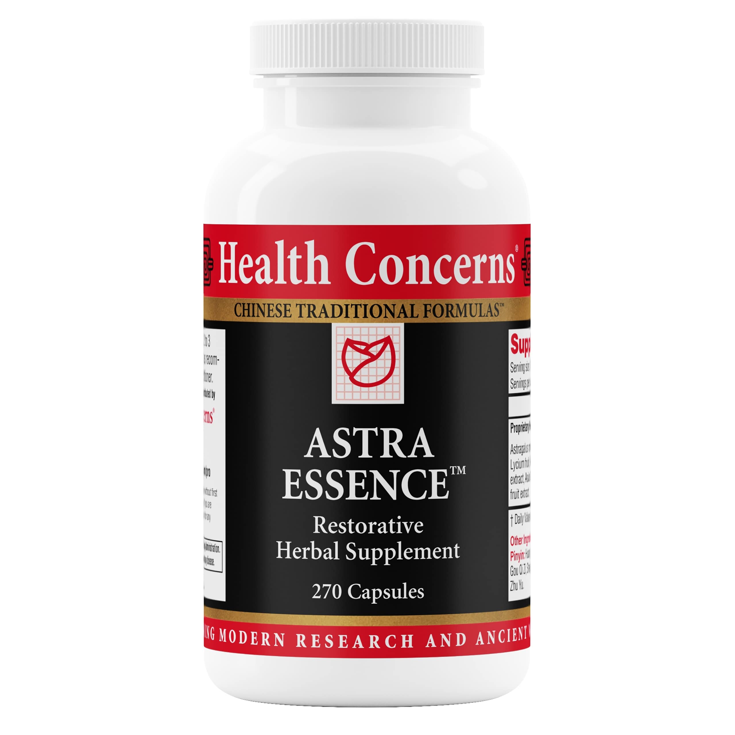 Front view of Health Concerns Astra Essence bottle (270 capsules)