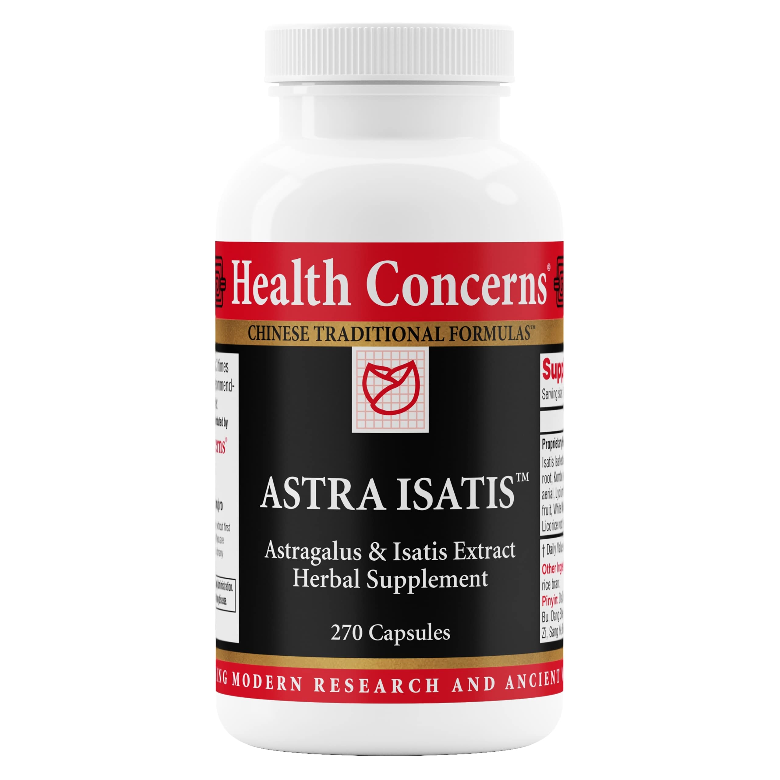Health Concerns Astra Isatis bottle containing 270 capsules