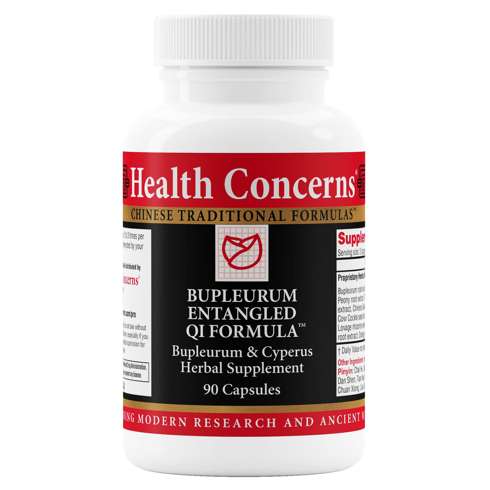 Bottle of Health Concerns Bupleurum Entangled Qi Formula with 90 capsules