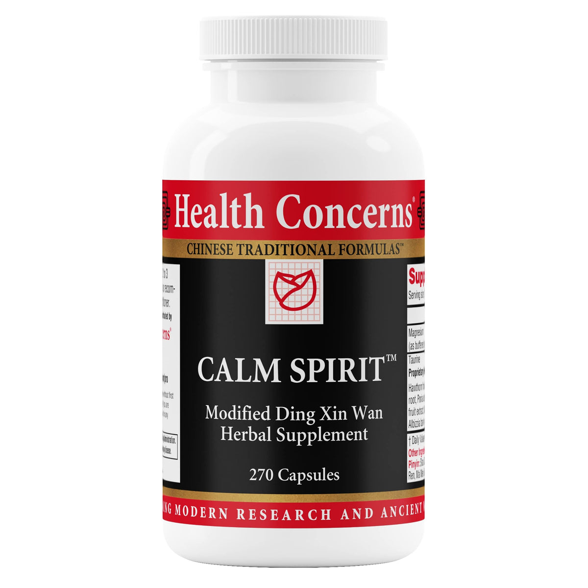 Health Concerns Calm Spirit bottle front label
