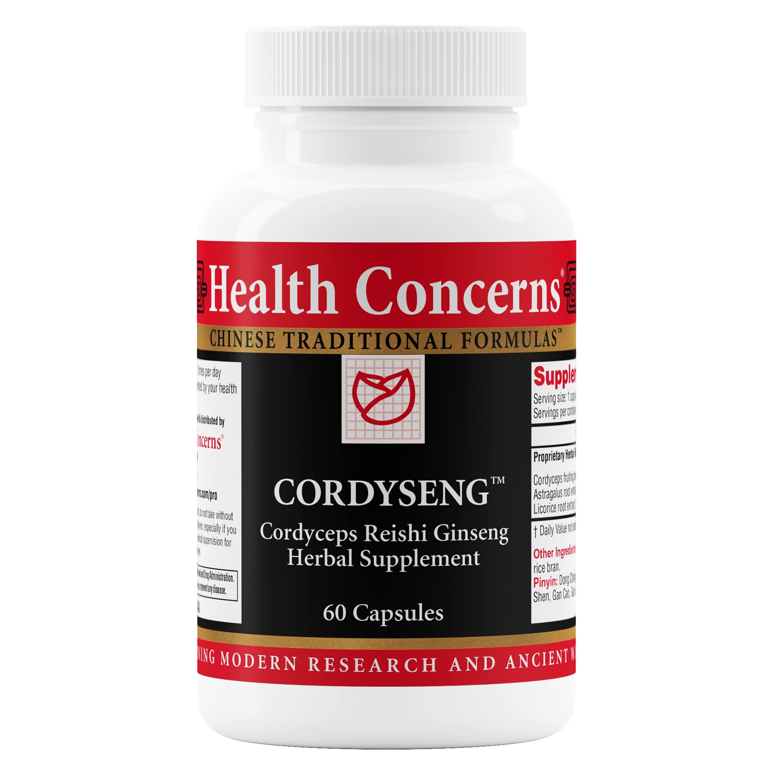 Health Concerns CordySeng bottle and capsules hero image