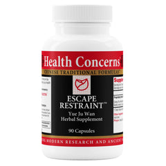 Health Concerns bottle displaying digestion and liver support formula