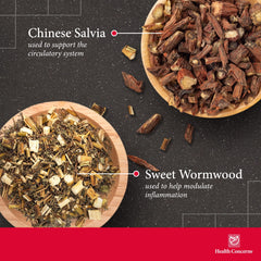 Ingredients include quercetin, skullcap root, honeysuckle and peony root in Health Concerns Formula H