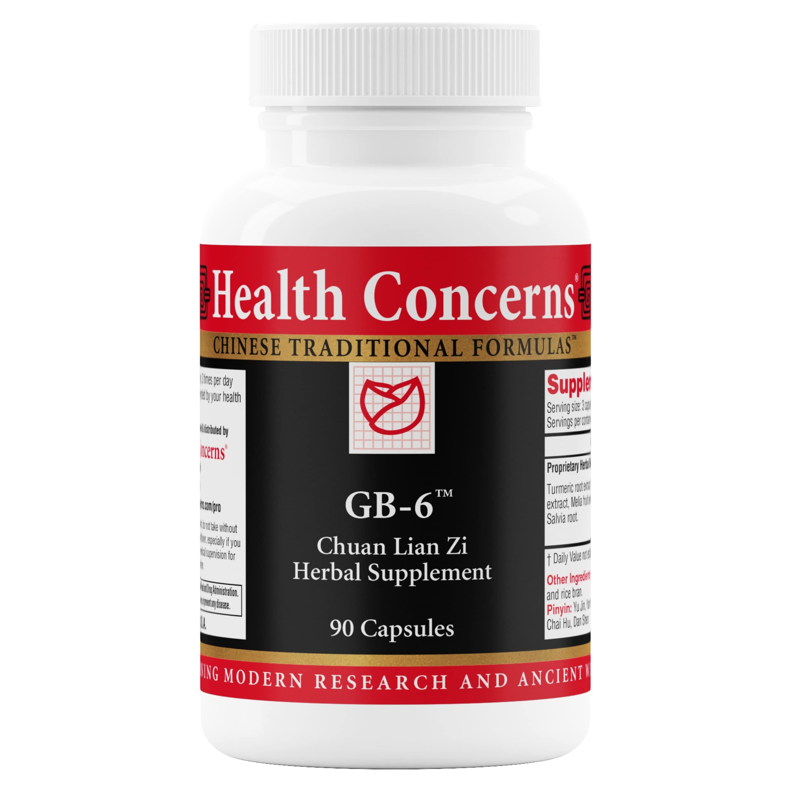 Health Concerns GB-6 Gallbladder Support bottle