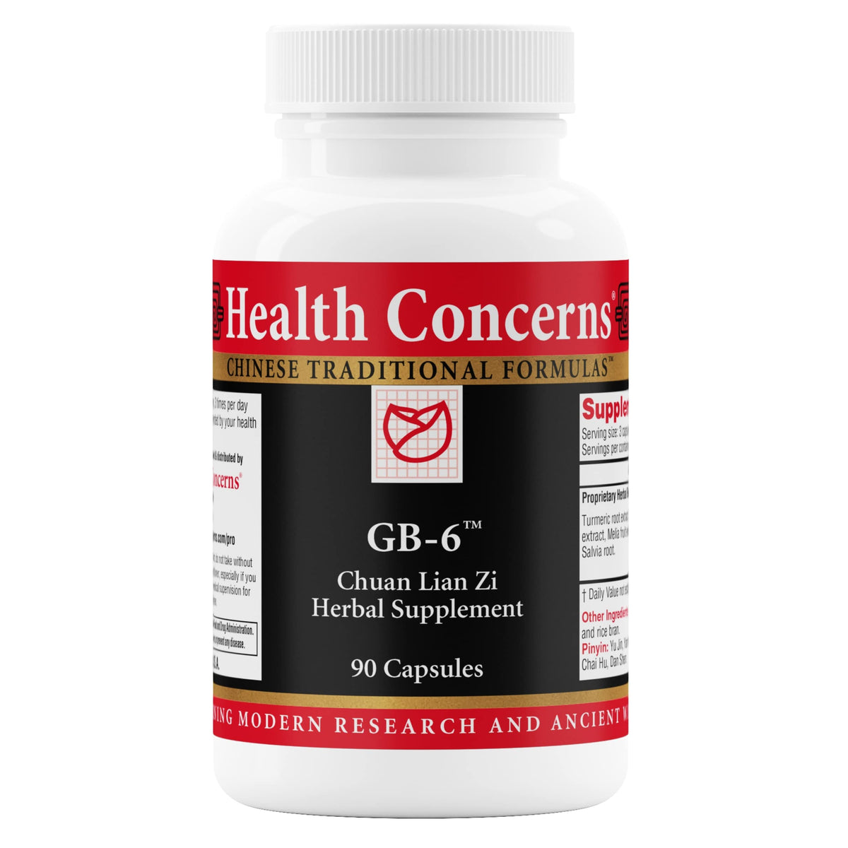 Health Concerns GB-6 Gallbladder Support bottle