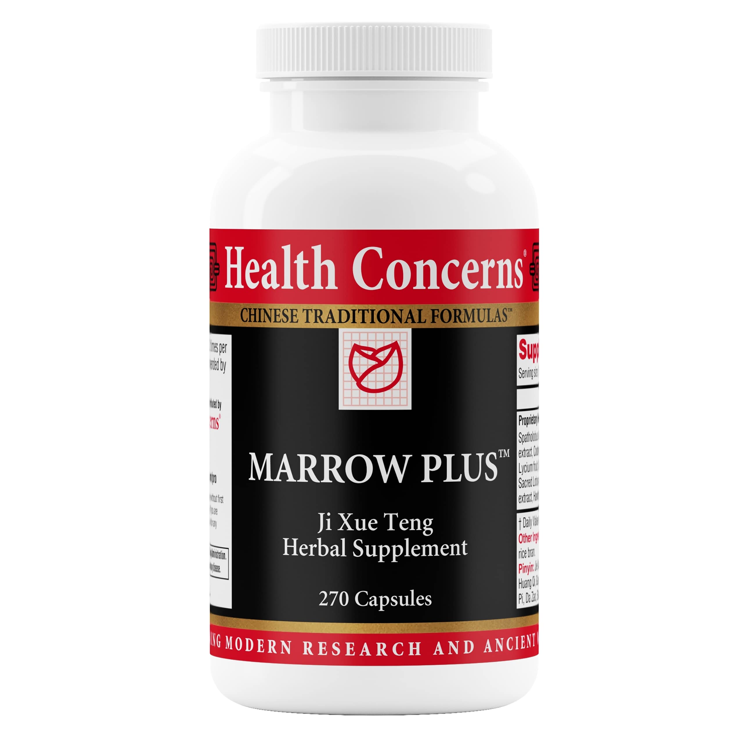 Hero image of Health Concerns Marrow Plus with bottle and capsules