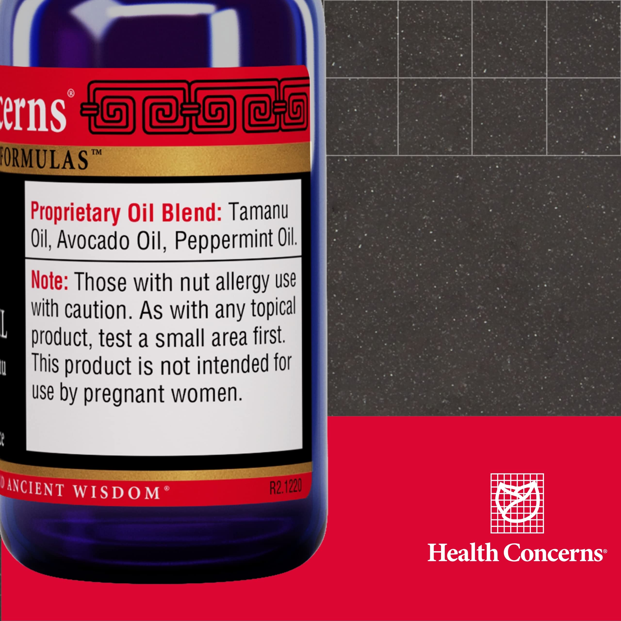 Health Concerns Tamu Oil closeup highlights silky texture and calming scent for irritated skin