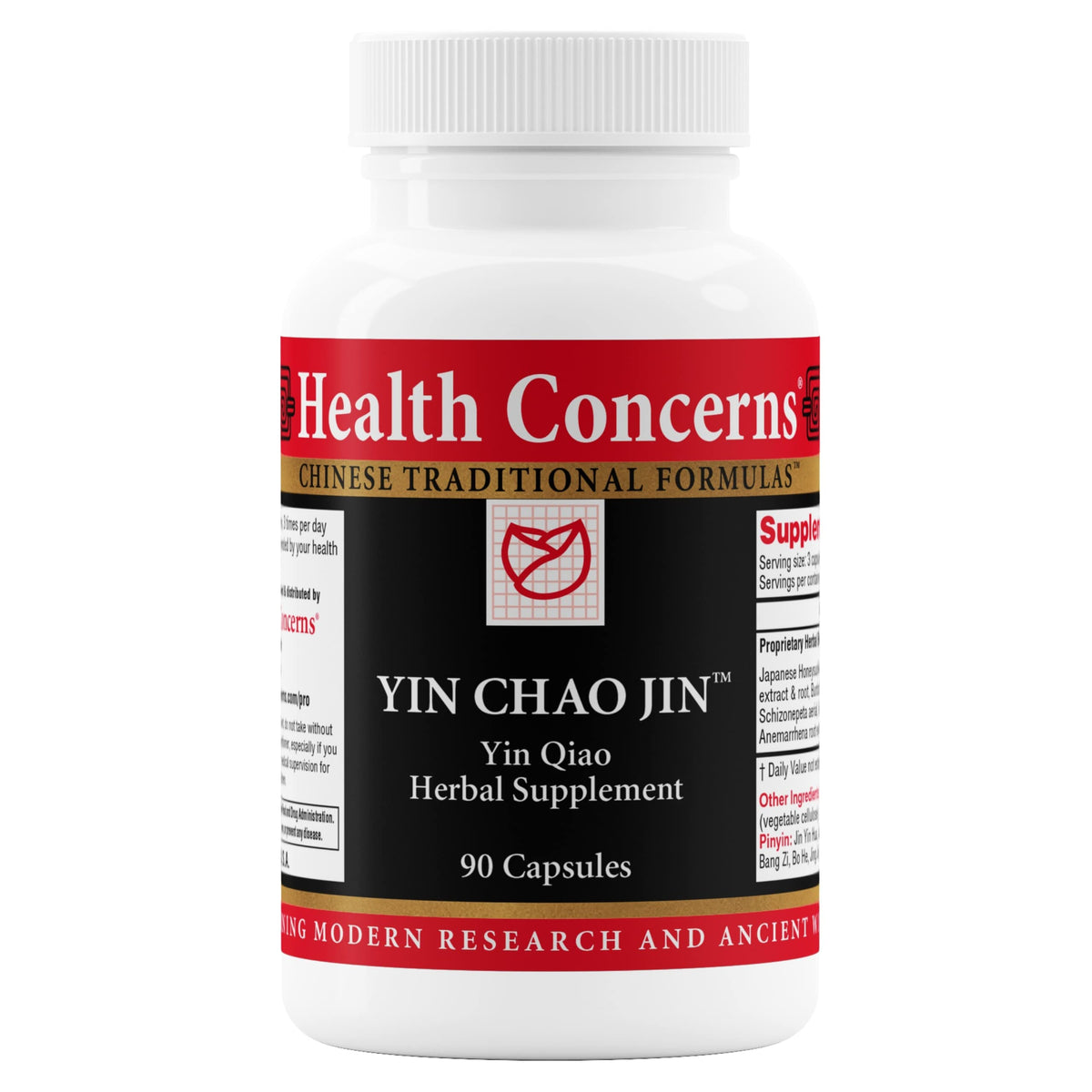 Health Concerns Yin Chao Jin bottle with 90 capsules