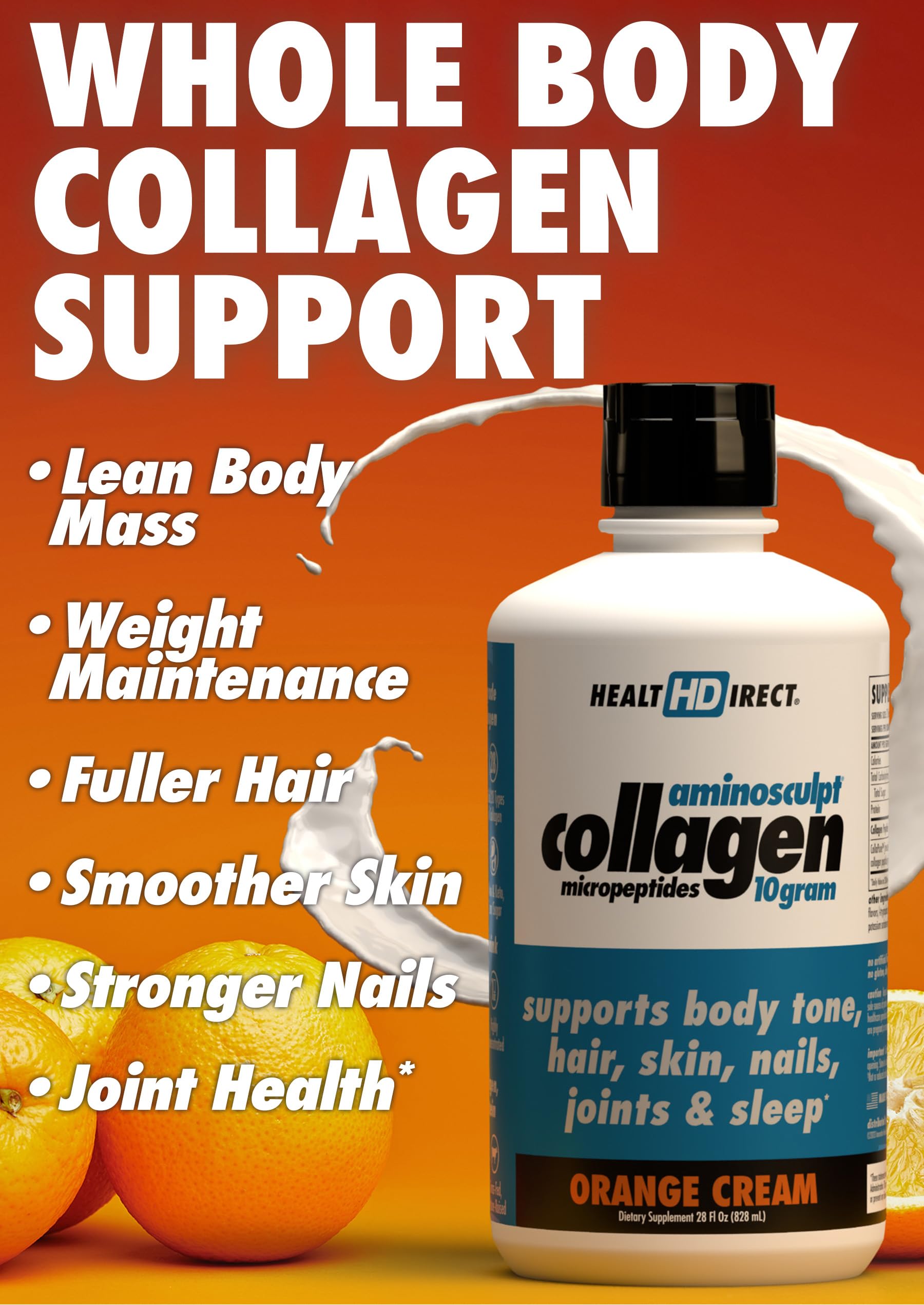 Pouring AminoSculpt Liquid Collagen into a glass