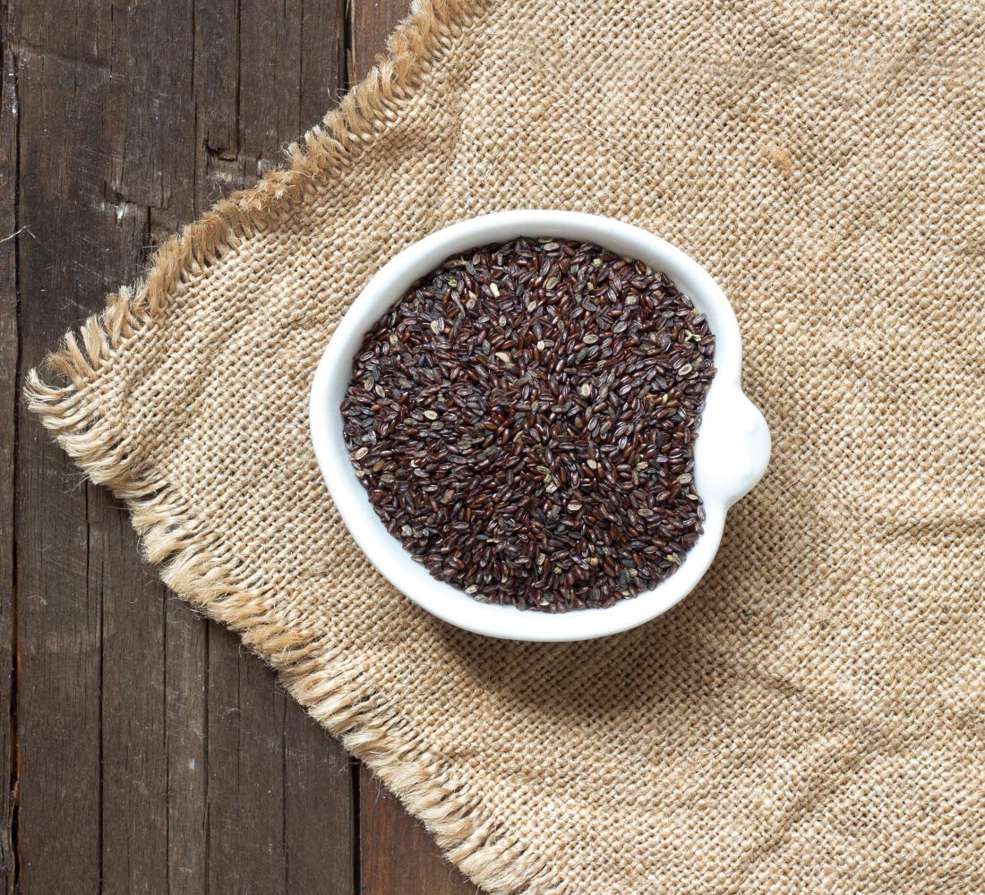 Plantago Psyllium seeds prepared for drinks and recipes