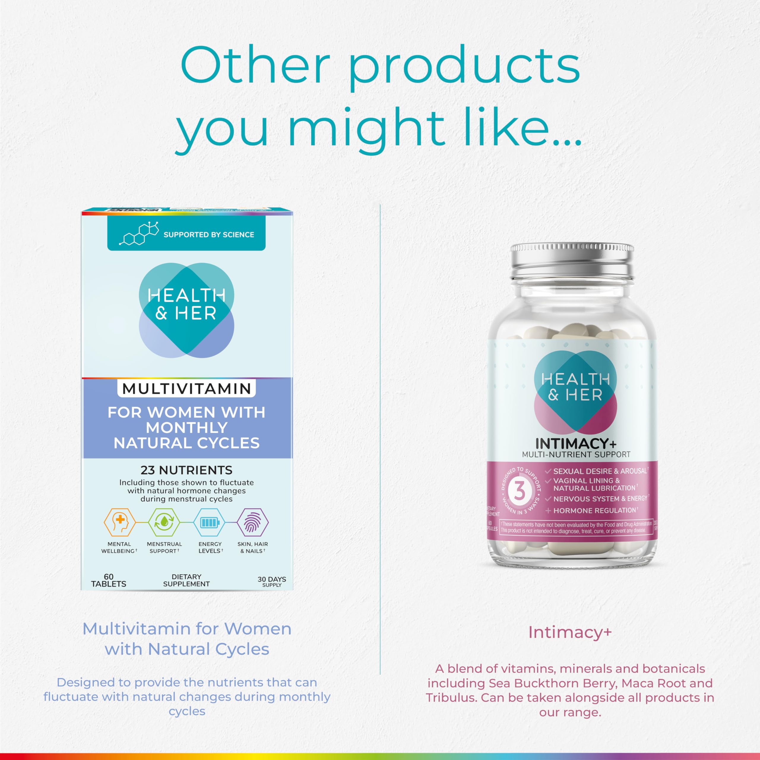 Daily wellbeing blend of vitamins and minerals for hormonal birth control users