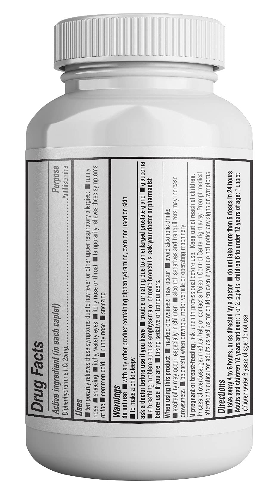 HEALTH LFE allergy relief caplets being dispensed for quick symptom support