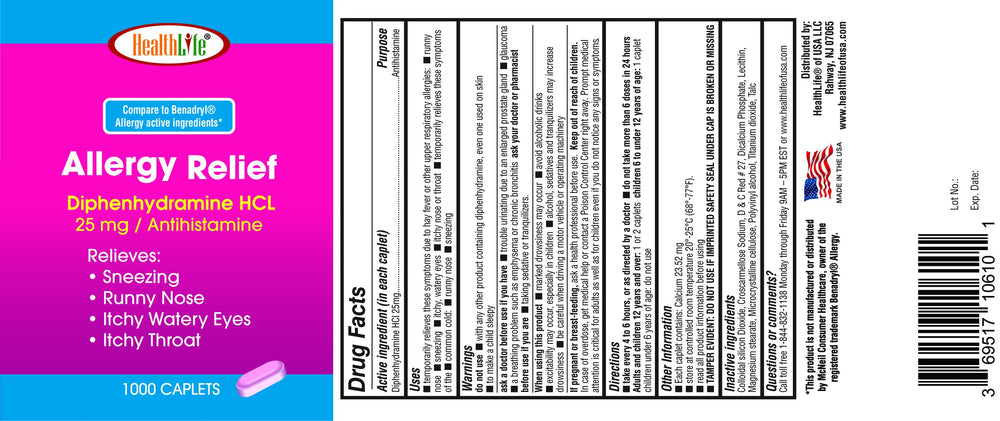 HEALTH LFE pack-of-2 1000-count for bulk allergy relief at home