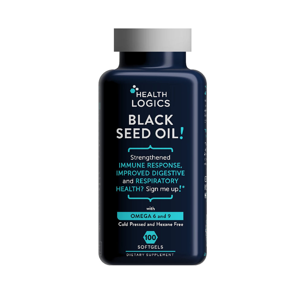 Health Logics Black Seed Oil bottle - hero image