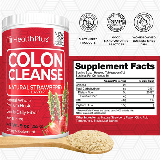 Psyllium husk powder close-up