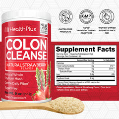 Psyllium husk powder close-up