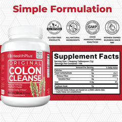 Powder being scooped for a serving of Health Plus Colon Cleanse