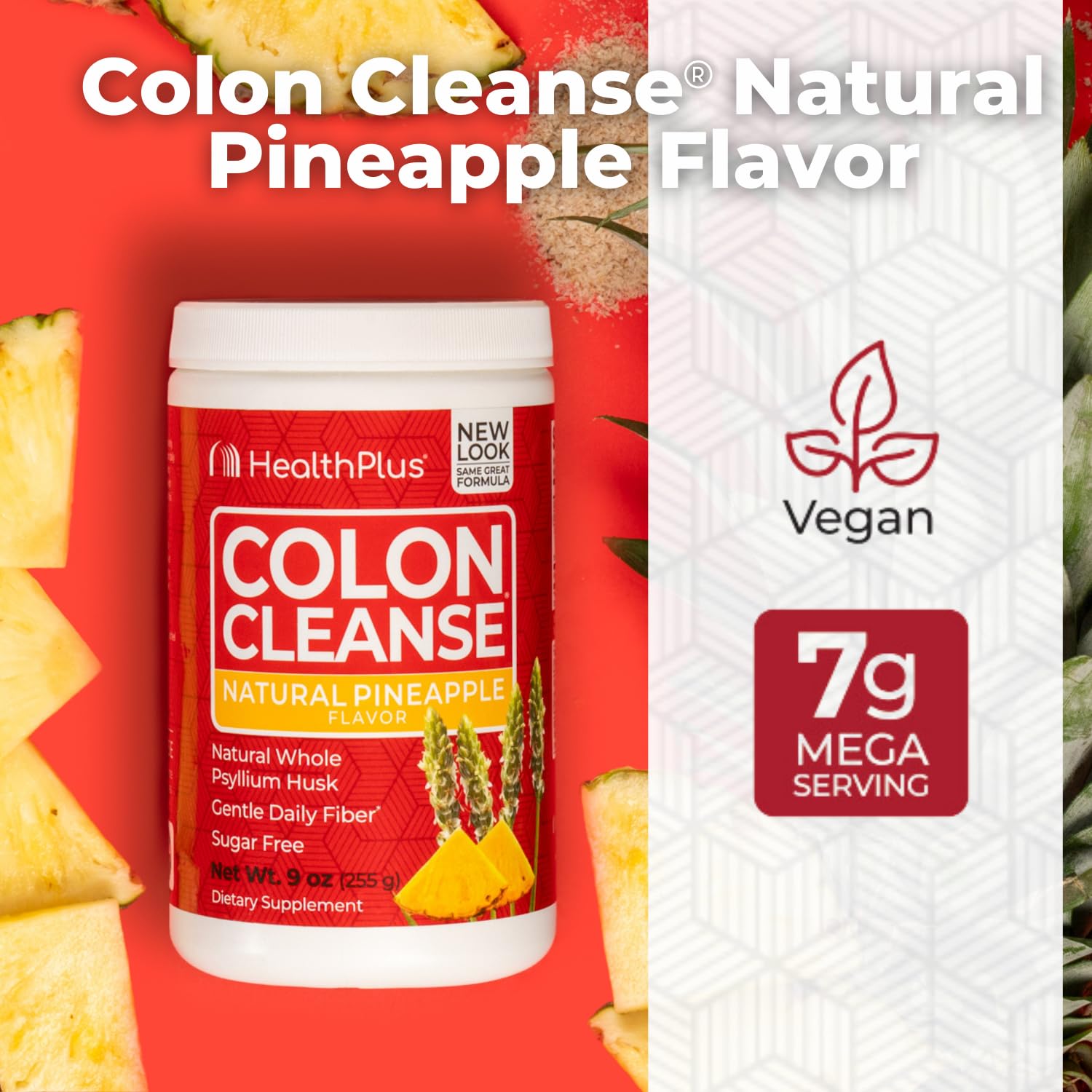 Nutrition facts panel for Health Plus Colon Cleanse