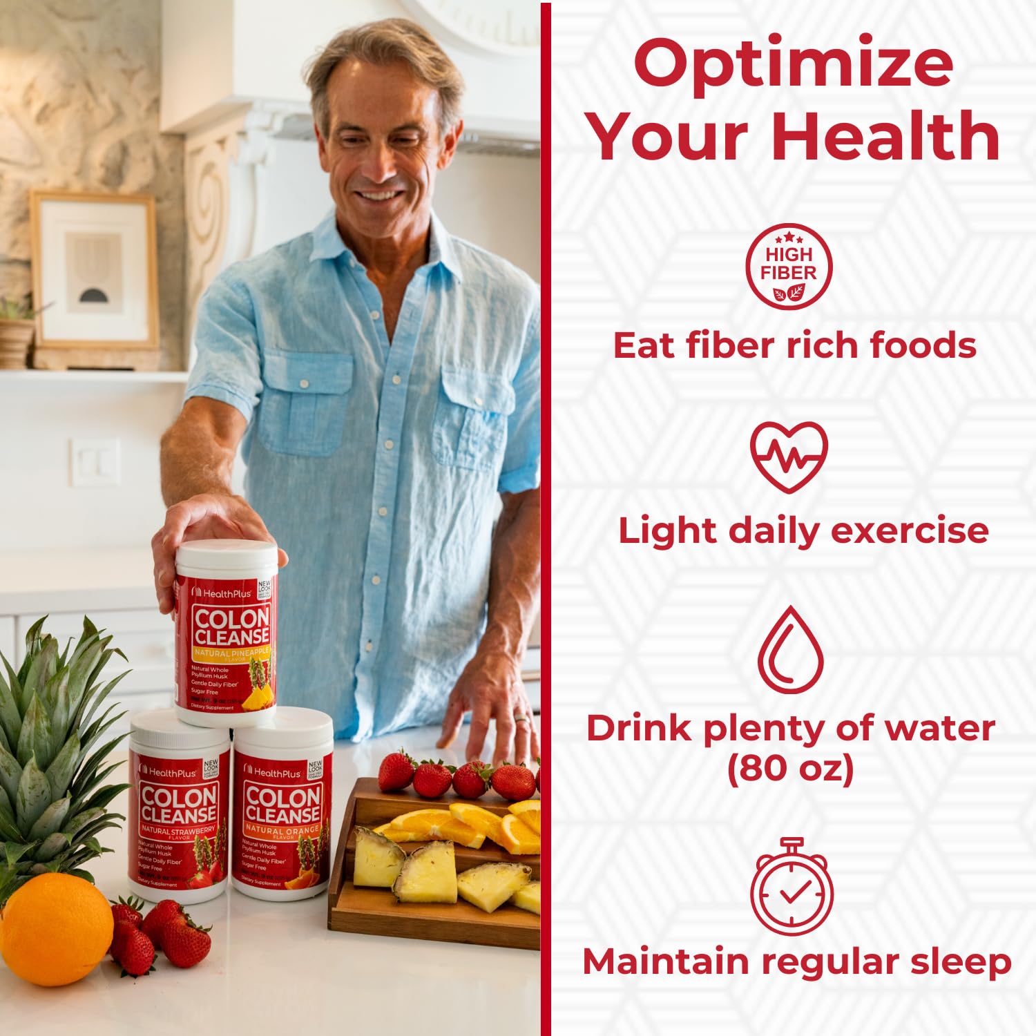 Gluten-free, soy-free, dairy-free claim on Health Plus Colon Cleanse
