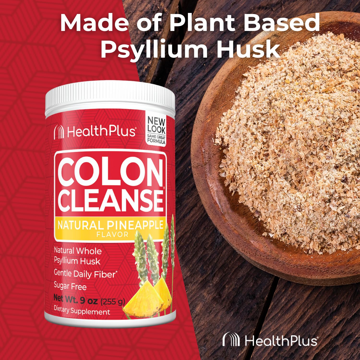 36 servings per container of Health Plus Colon Cleanse