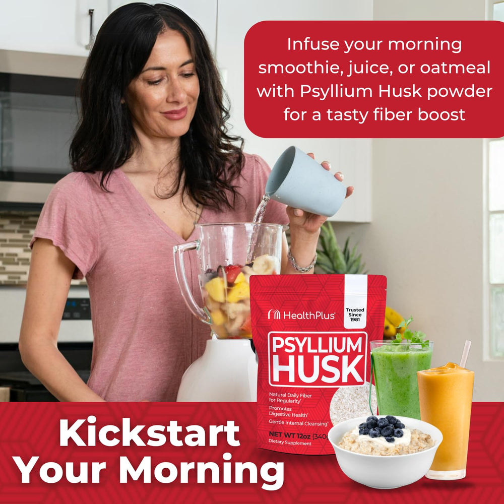 GMP certified gluten-free Health Plus Psyllium Husk packaging