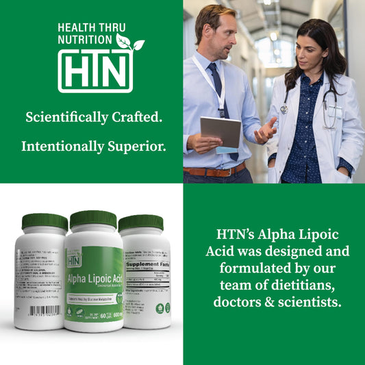 ALA 600mg capsules from Health Thru Nutrition